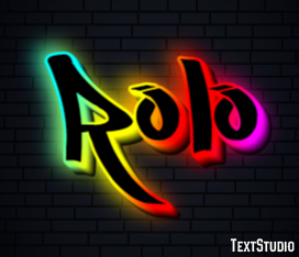 Rolo Efecto de Texto