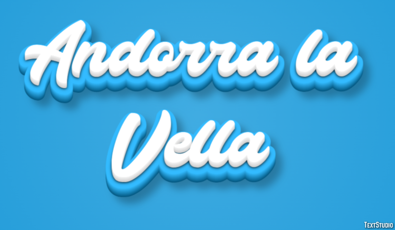 Andorra la Vella Effetto testo
