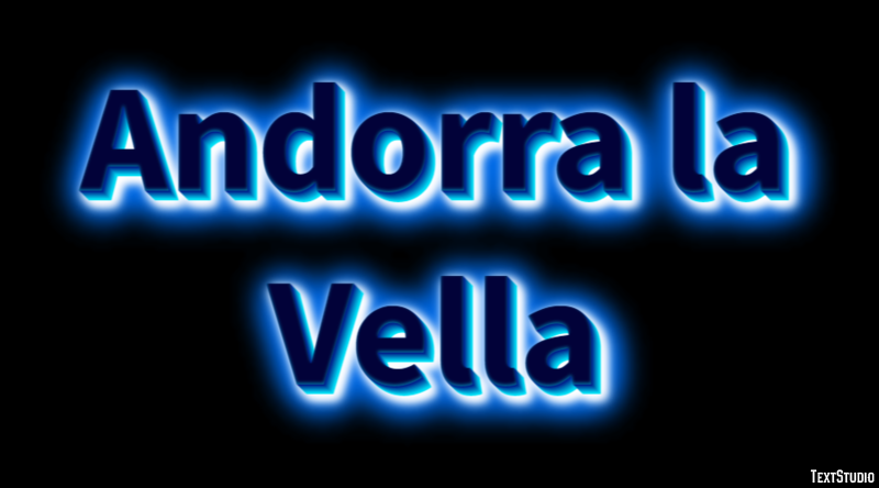 Andorra la Vella Effetto testo