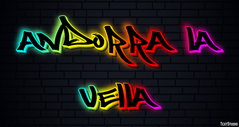 Andorra la Vella Effetto testo