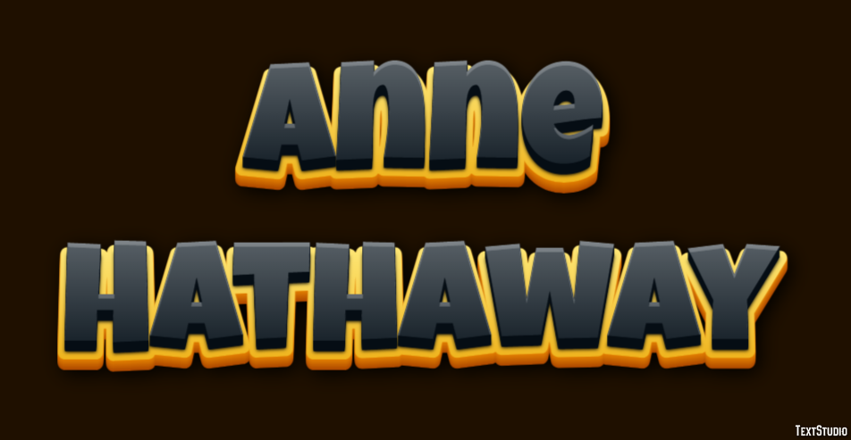 Anne Hathaway Texteffekt