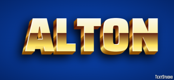 Alton Эффект текста