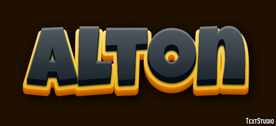 Alton Text effect