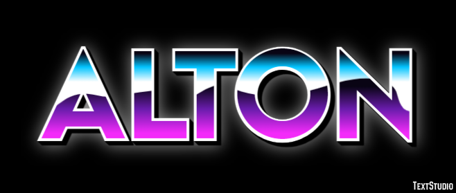 Alton Эффект текста