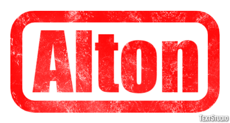 Alton Text effect