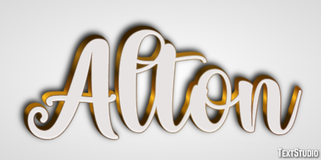 Alton Эффект текста