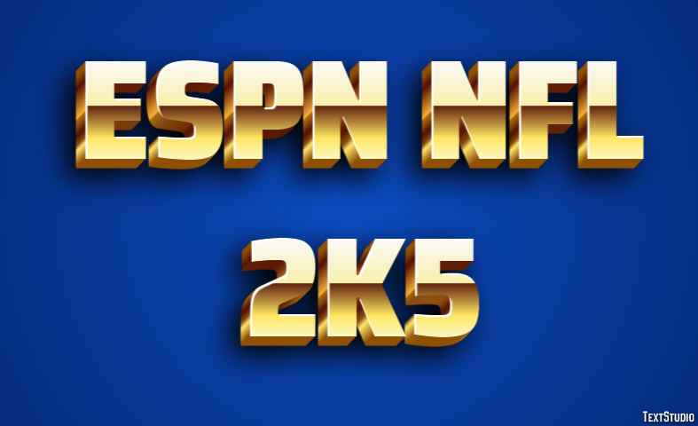 ESPN NFL 2K5 Effet de Texte
