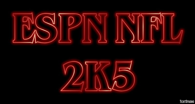 ESPN NFL 2K5 Text Effect