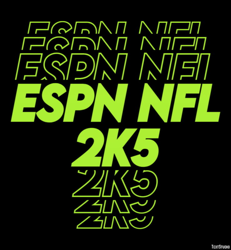 ESPN NFL 2K5 Text Effect