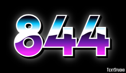 844 Text Effect