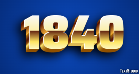 1840 Effetto testo
