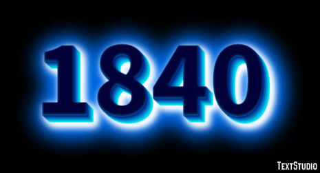 1840 Effetto testo