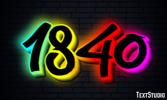 1840 Effetto testo