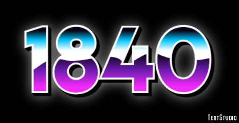 1840 テキスト効果