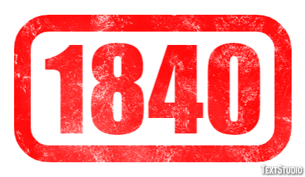 1840 Texteffekt