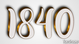 1840 Effetto testo