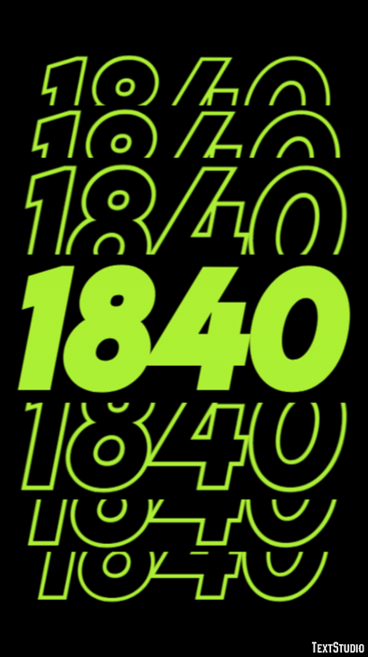 1840 テキスト効果