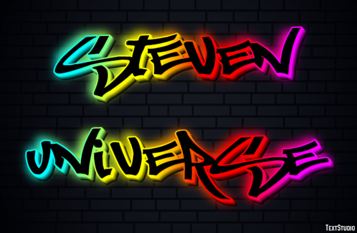 Steven Universe Text effect
