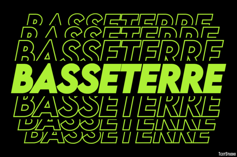 Basseterre Efekt tekstowy