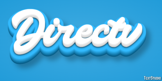 Directv Tekst effect