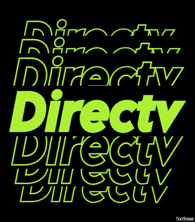 Directv Tekst Effect