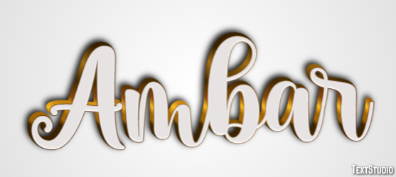 Ambar Text effect