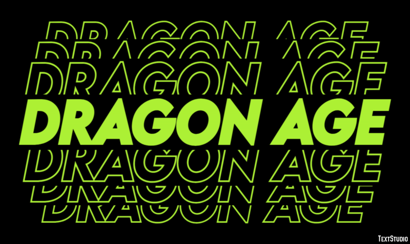 Dragon Age Efekt tekstowy