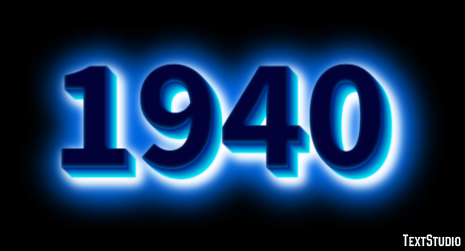 1940 Efecto de Texto
