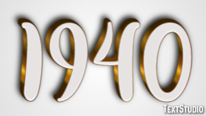 1940 Efecto de texto