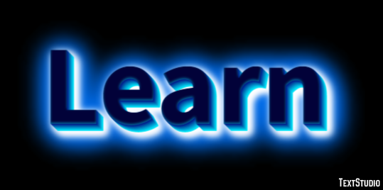 Learn Text effect