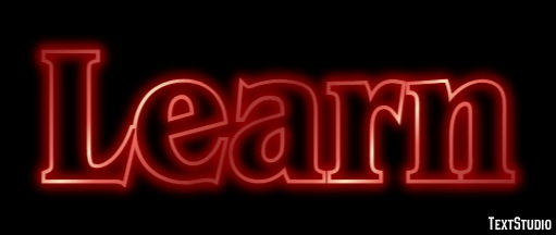 Learn Text effect