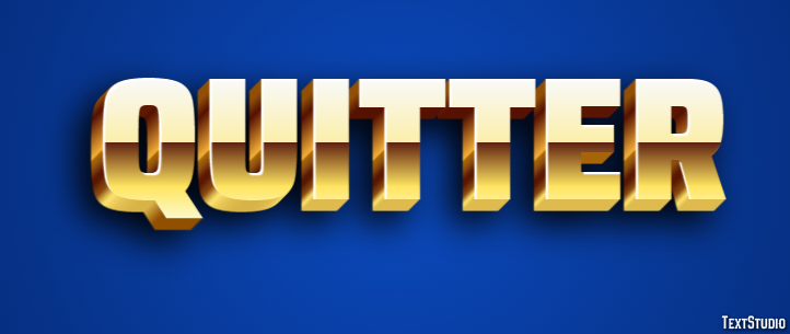 Quitter Effet de Texte