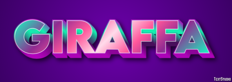 Giraffa Effet de Texte