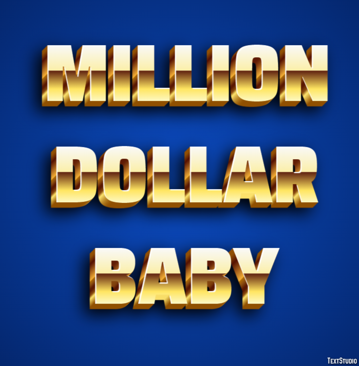 Million Dollar Baby Texteffekt
