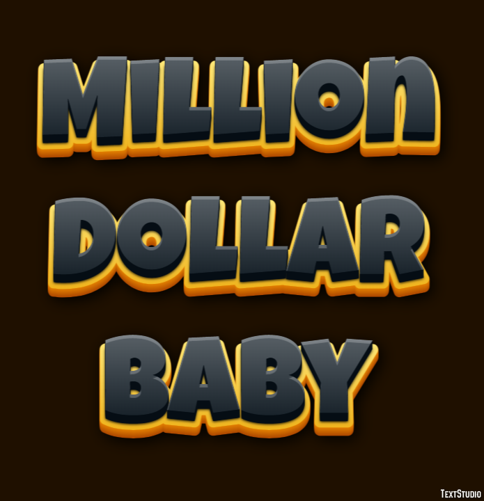 Million Dollar Baby Texteffekt