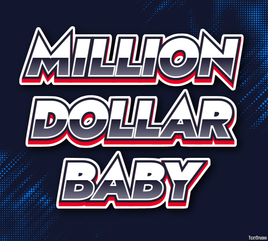 Million Dollar Baby Efecto de Texto