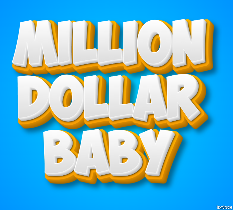 Million Dollar Baby Texteffekt