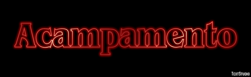 Acampamento テキスト効果