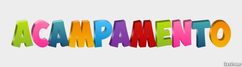 Acampamento テキスト効果