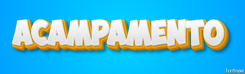 Acampamento テキスト効果