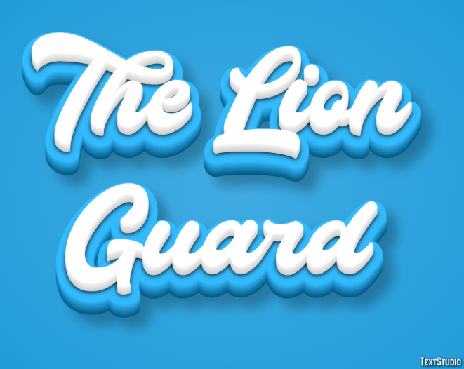 The Lion Guard Text Effect