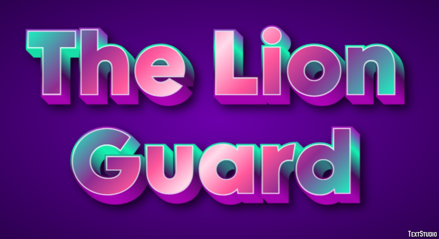 The Lion Guard Text Effect