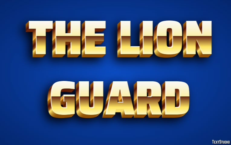 The Lion Guard Text Effect