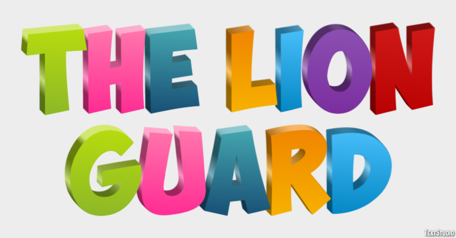The Lion Guard Text Effect