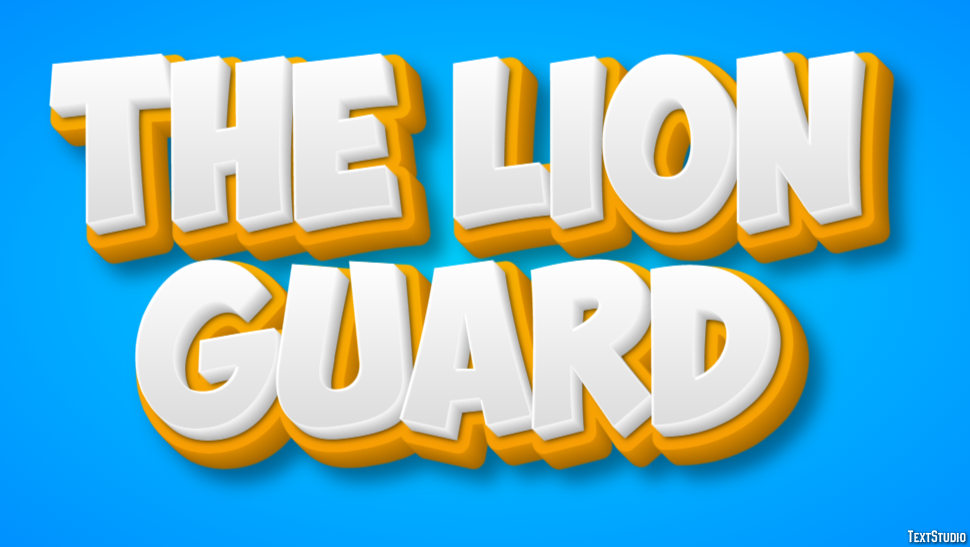 The Lion Guard Text Effect
