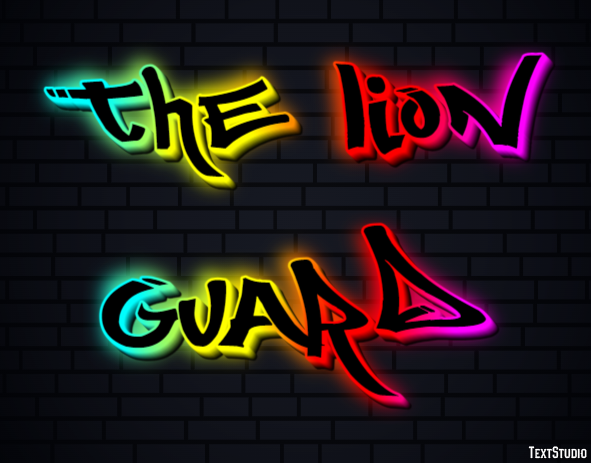 The Lion Guard Text Effect
