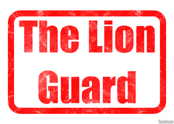 The Lion Guard Text effect