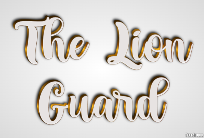 The Lion Guard Text Effect