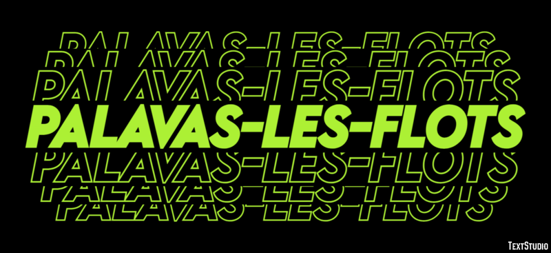 Palavas-les-Flots Efekt tekstowy