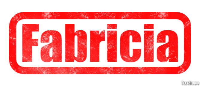 Fabricia Efecto de texto
